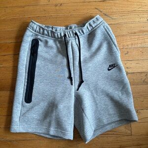 Nike Gray Athletic Shorts with Elastic Waistband